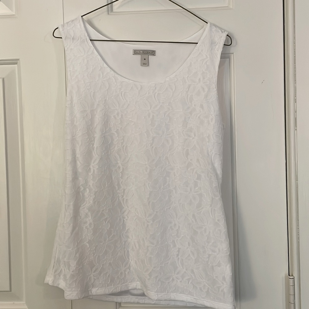 White Eyelet/Lace Blouse